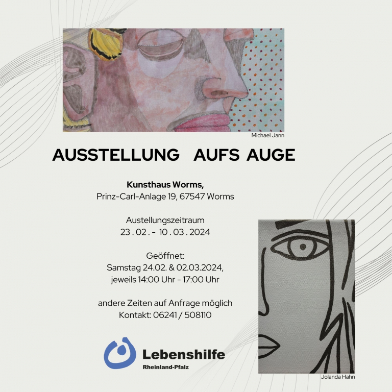 Ausstellung Aufs Auge