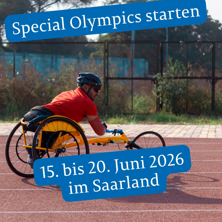 beeinträchtiger Mann beim sport